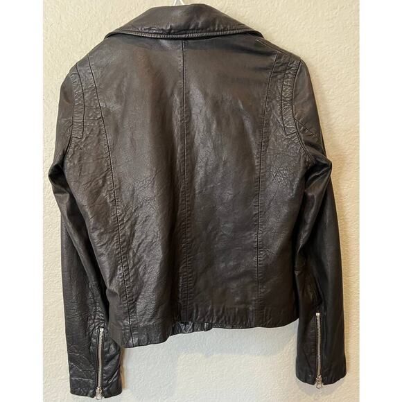 MADEWELL Washed Leather Moto Jacket Size XS - Picture 12 of 13